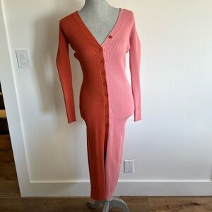 Dee Elly seater knit color block dress